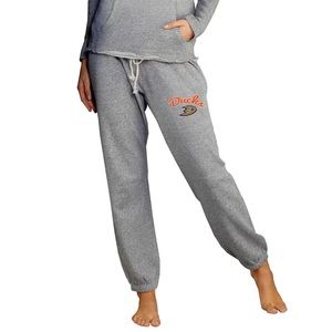 NEW Concepts Sport Anaheim Ducks NHL Women’s Jogger Sweatpants Grey Size Small